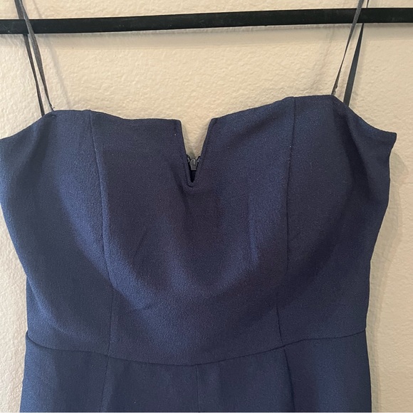 NWT Monteau Strapless Navy Romper L - Picture 3 of 10